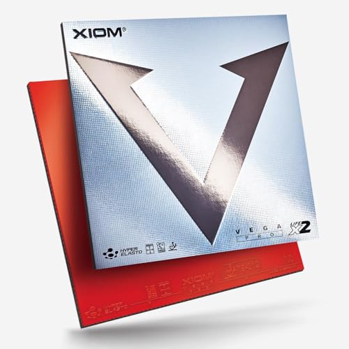 XIOM Racket de tennis de table Vega Pro, 2,0 mm, Noir