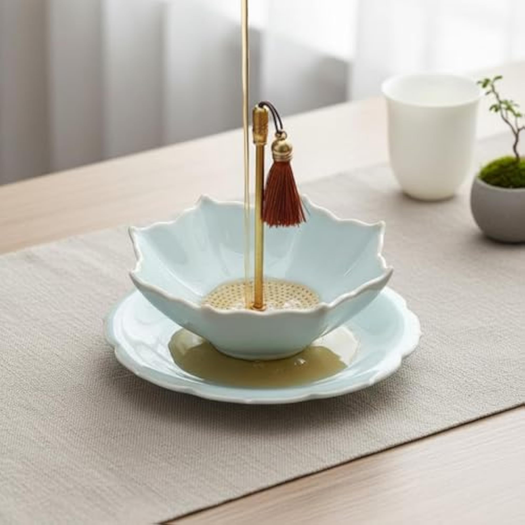 Handmade Ceramic Tea Strainer, Cute Design Infuser