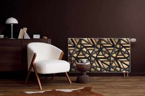 Protector Magnético 110x60 Cubierta Radiador Panel Decorativo Abstracción Industrial 3