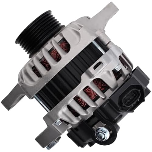 37300-2B300 Alternator Compatible with 2012-2017 Hyundai Accent Veloster 2012-2013 Kia Rio 1.6L L4 Replace for 13209 37300-2B500 37300-2B510 2608483 2616741