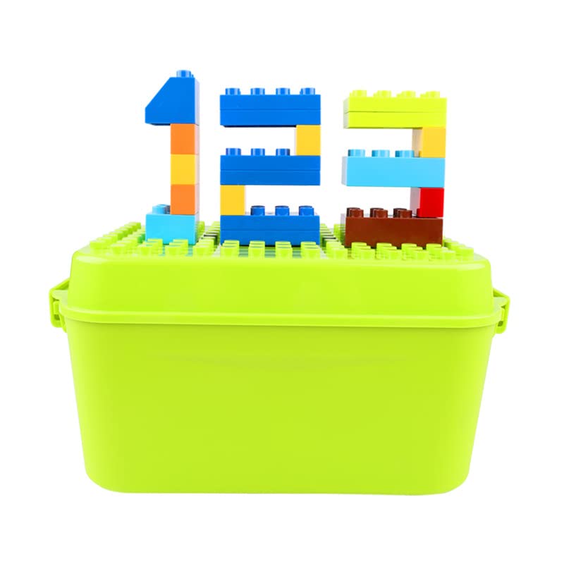 B&K 270 Pieces with Green Box, Big Building Blocks Classic Bricks 6 Colors | Large Building Bricks STEM Toy for Compatible with All Ages. (270 Pieces With Box)