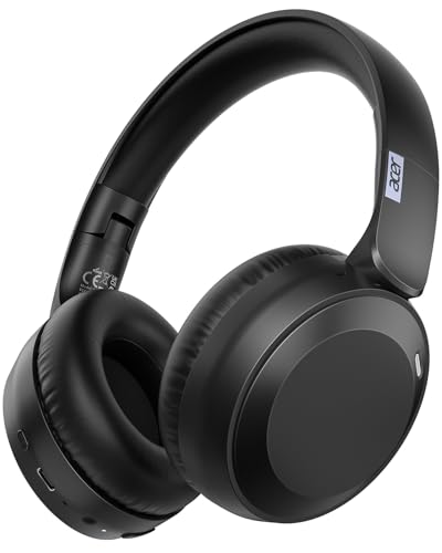 acer Wireless Bluetooth Headphones, 70 Hours Playtime, Foldable Over-Ear Headphones with 40mm Drivers, Memory Foam Earpads, Multipoint Bluetooth 6.0 for Travel, Home, Office, Black