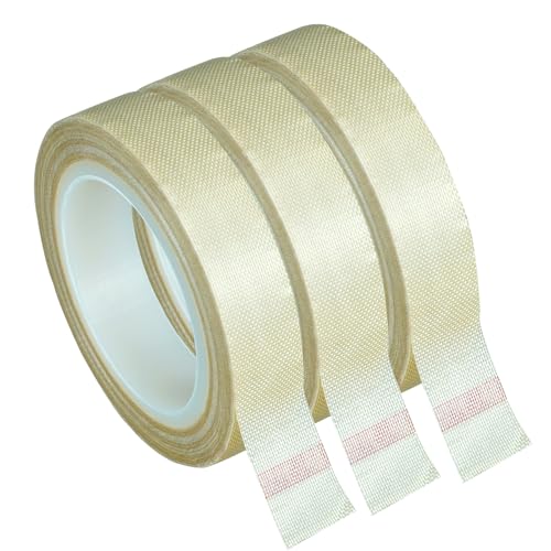 Image of 3 Rolls Low Friction Drawer Slide Tape - Teflon Tape Curtain Glide Tape Abrasion Resistance - 1 /2 Inch X 33 Ft