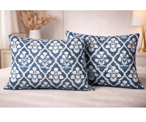 Image of RD TREND Glace Cotton Assorted Pillow Cover Set of 8 (16 Pcs) - Premium 210 TC, Standard Size 18 inchx28 inch | Soft & Breathable Floral Printed Pillowcases for Bedroom & Home | Mix-8