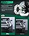 SCITOO 2Pcs 4x156 to 4x156 Wheel Spacers 1.5 inch 4 Lug 10x1.25 Studs 131mm Bore Wheel Spacers fits for 2014-2017 for RZR XP 4 1000 Wheel Spacers 2013-2017 for Ranger XP 900 Wheel Spacers