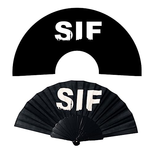 Éventail pliant tissu personnalisé imprimé avec logo publicitaire pour événementiel - 8