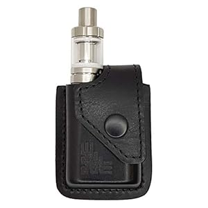 VlaMiTex i1 heuptas voor Eleaf iStick Pico 75W / Vaporesso Target Mini echt leer zwart