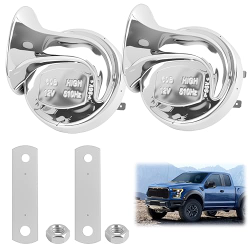 Corno di Lumaca 12V 300DB, Argento, 2 Pezzi