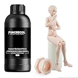 FUNCRECOL 3D Printer Resin, Impact-Tough Resin for BJD Models & Articulated Figures, High Precision Soomth Matte Finish 3D Printing Resin for LCD/DLP/MSLA 3D Printer (Light Skin, 1KG)