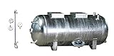 Leitchte Montage Druckbehälter Druckkessel 100-300 L 6 b mit Zubehör liegend verzinkt Druckwasserkessel Hauswasserwerk (100 L)