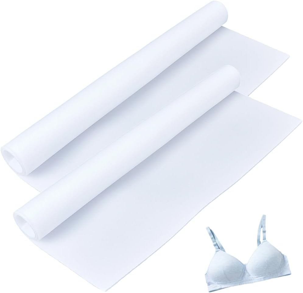 2Pcs 15.75 Inch Skin Color Bra Foam Padding Fabric for Sewing