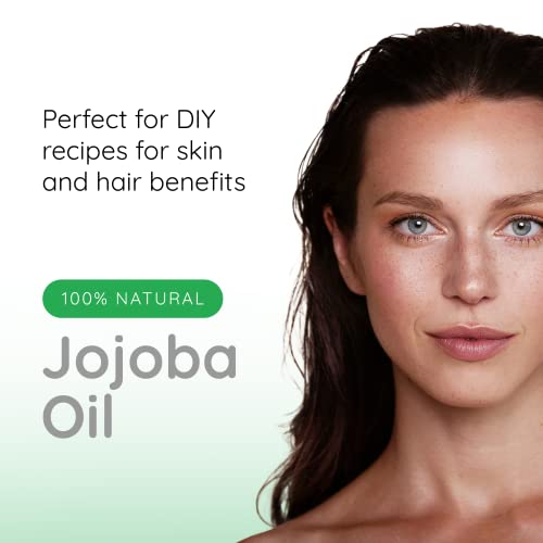 Clean And Green Pure Raw Organic Jojoba Oil -100% Natural Unscented Base Ingredient For Diy Skin Care Products, Face Oil, Carrier Oil, Organic Massage Oil, Stretch Marks, Skin Radiance, In Premium Resealable Pouch, 15 Oz #TOP1