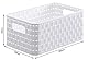 Rotho Country 3er-Set Aufbewahrungsbox 6l in Rattan-Optik, Kunststoff (PP) BPA-frei, weiss, 3 x A5/6l (28.0 x 18.5 x 12.6 cm)