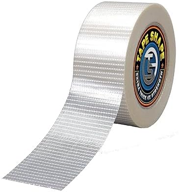 4AllFilament Reinforced Packaging Tape for Parcels Heavy Duty Double Sided Sealing Strip Fibreglass Tape for Packing Boxes (1 Roll, 75mmx50m)