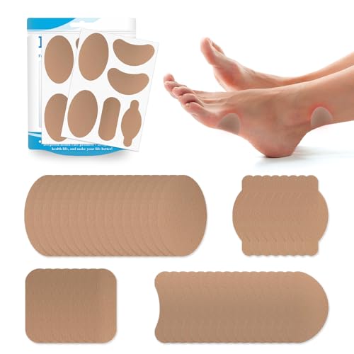Image of Moleskin for Feet, Moleskin for Blisters, Moleskin Adhesive Pads for Feet Heels, Skin Tape Sticker Patch for Feet (8 Sheets - 48 Pieces Total)