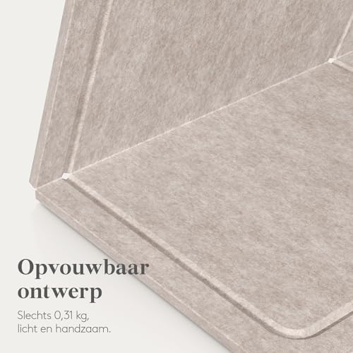 Lifewit Filz Pinnwand Selbstklebend, 57 x 37,5cm Pinnwand Kork Alternative, Faltbar Dekorative Vision Board Fotowand Pin Board Memoboard mit 20 Stück Pinnnadeln für Büro, Kinderzimmer, Braun