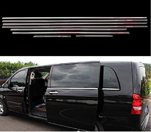 Baguettes de vitre Mercedes Vito W447 Classe V L3 inox double porte