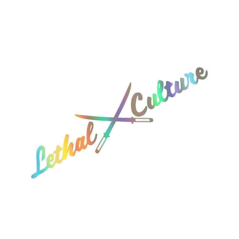 Windshield Sticker Auto Window Side Body Decoration Vinyl Decor Decal(Colorful Laser,50x11cm)