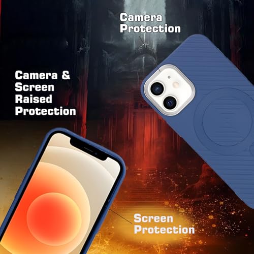 Image of AIBEX Hybrid iPhone 12 Back Cover Case Compatibe with Mag Saf | Shockproof Design |Camera Protection Bump | Back Cover Case for iPhone 12 (PC, TPU)