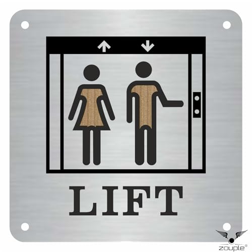 Image of LIFT Sign, 8x8 Inch, Durable Steel, Dual Mount