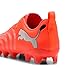 PUMA Unisex-Child Future 9 Play Firm, Artificial Ground Soccer Cleats, Glowing Red- White- Black- Silver SS26, 6.5, Big Kid