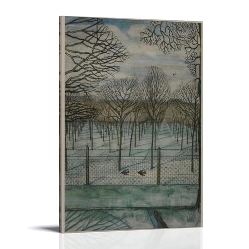 The Cherry Orchard by Paul Nash�C���e���A�f�U�C���̃|�X�^�[�A�Ƃ̑����̔��w�A�����̐V�����Ƃ̑��蕨16x24inch(40x60cm) Frame-style