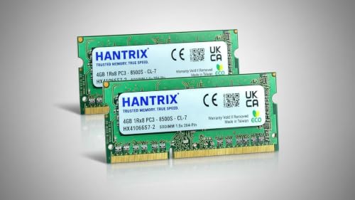 Image of 8GB Kit (2x4GB) DDR3 1066MHz Laptop RAM PC3-8500S 204-Pin SO-DIMM Notebook Memory | 1.5V 1Rx8 Dual-Channel Performance Pack | Premium Korea Chips | 3-Year Warranty