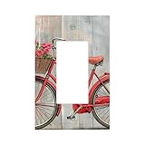 Design des plaques murales : dispose d'un motif exquis, laissez l'interrupteur mural ne plus être monotone et être fermement fixé au mur comme une petite peinture d'art. Ajoute de la couleur et du style à n'importe quel espace. Finition lisse sans lignes encastrées, bords doux pour un nettoyage facile, donne à votre mur un look rafraîchi.
