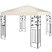 Tangkula 10'x10' Canopy Cover Outdoor Patio Gazebo Replacement Top Cover Wedding Party Event Tent Cover Heavy Duty Durable Waterproof Sun Snow Rain Shelter 1-Tier or 2-Tier 3 Color (1-Tier, Beige)