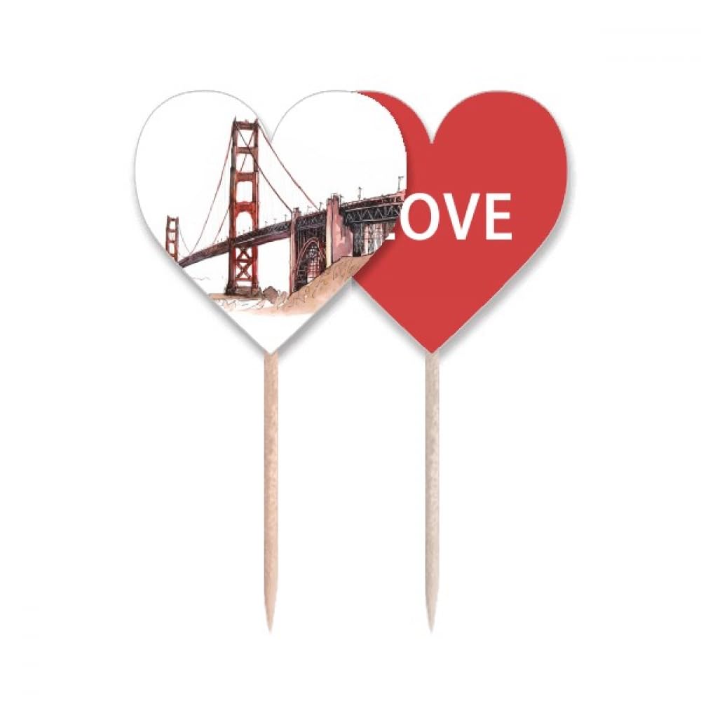 Pic à cupcake Bridge in America souvenir de Californie pour célébrer vos plus beaux moments