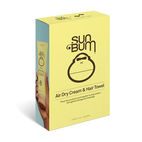 Sun Bum Revitalizing Air Dry Hair Cream with Microfiber Hair Towel - 6 oz - image 4