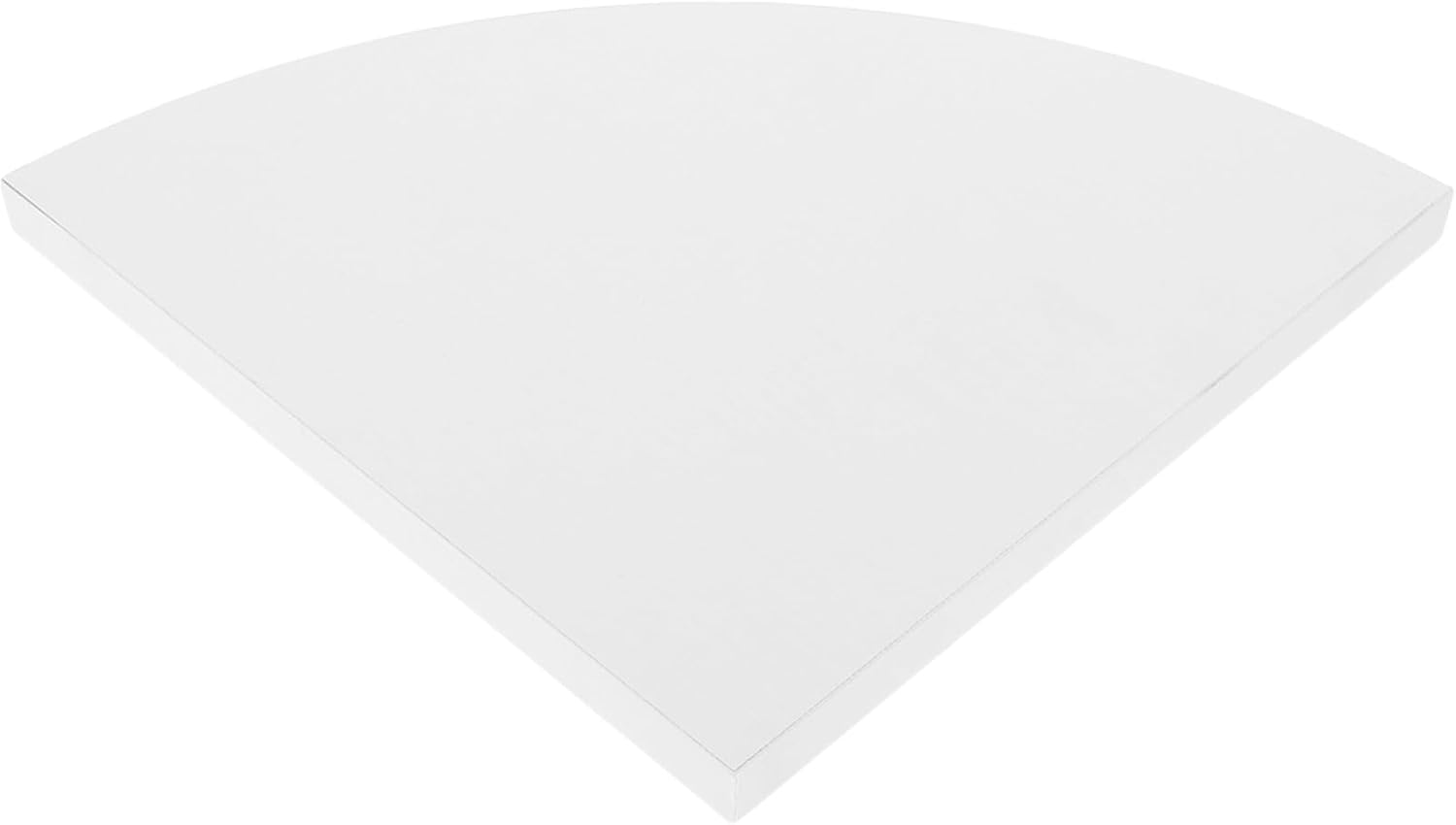 NUOBESTY Wall Mounted Corner Floating Shelf 22x22 Inch White No-Drill Wall Storage Rack for Living Room Kitchen Bathroom Display and Organization
