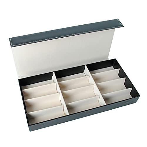 QONBV 12 안경케이스 선글라스 거치대 서랍 수납함 안경 진열대 안경테 보석함 선반장식 (COLOR : A SIZE : 48CMX24CMX6CM)