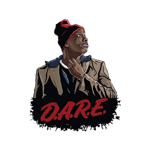Tyrone Biggums D.A.R.E. Funny Vinyl Sticker, Ironic Comedy Waterproof Decal for Laptop, Water Bottle, Skateboard, and Hard Hat (4.5' x 3.6')