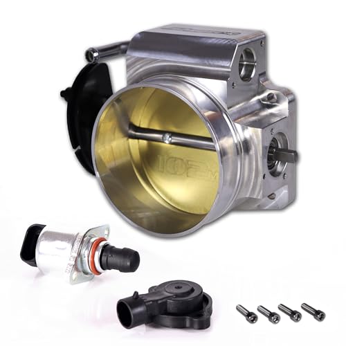 JGhyperX LS Cable 92mm Throttle Body with TPS Throttle Position Sensor IAC for Chevy LSX LS LS1 LS2 LS3 LS6 LS7 Aluminum Silver