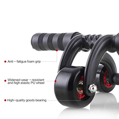 BESPORTBLE AB Rolo de Roda Não-3 - Roda Ab Rolo de Tônico Músculo Abdominal, Equipamento de Treiname