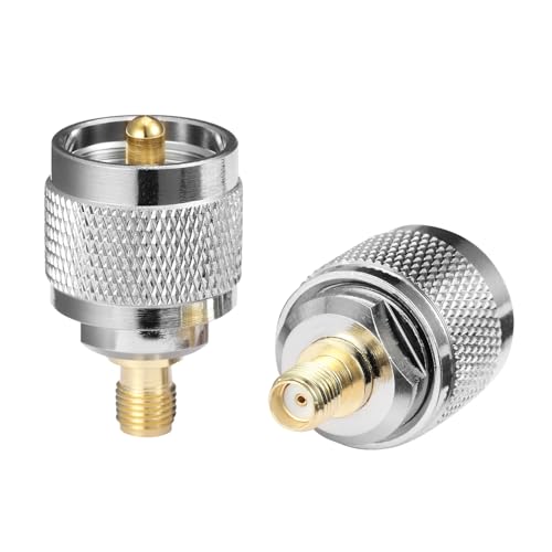 Adaptador UHF macho PL259 a SMA hembra, pack 2 miniatura 1