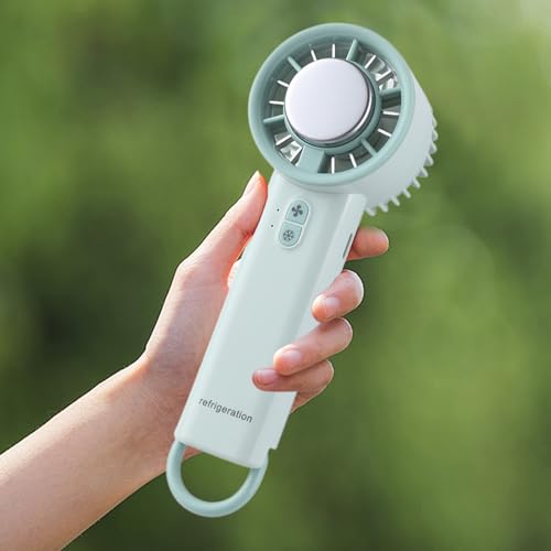 Ventilador de mano recargable para camping y excursiones al aire libre 4