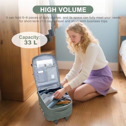 Image of Extra Backpack For Traveling On Airplane Travel Backpack For Women Men Airline Approved Carry On Bags For Airplanes Gym Bag With Shoe Compartment Waterproof Laptop Backpack Camping Hiking Backpack