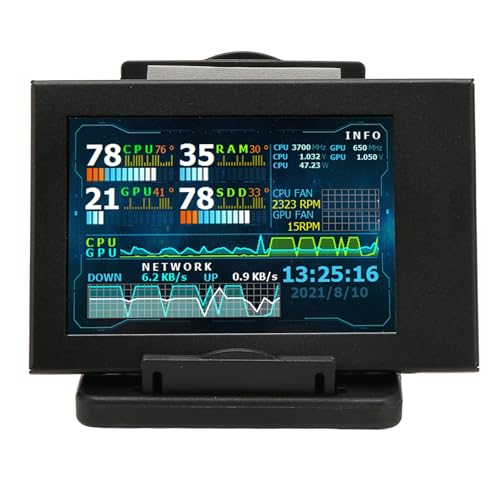 Image of Zopsc Portable Laptop Monitor 3.5 Inch 1080P FHD Second Screen, Protective Cover with Speakers, USB C Travel Monitor for PC Phone Gaming Console