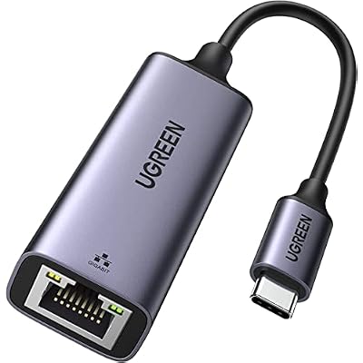 UGREEN USB C to Ethernet Adapter, Gigabit Wired Network Adapter, Aluminum RJ45 1000Mbps Thunderbolt LAN Adaptor Compatible with MacBook Pro/Air, iPhone 17 Pro Max, Steam Deck