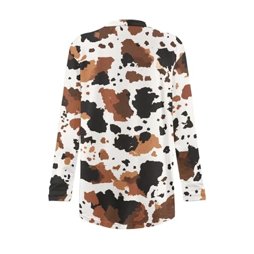 Image of Women's Lightweight Cardigans with Pockets Trendy Long Sleeve Open Front Cardigan Casual Tops Jackets Fall Oufits S-2XL