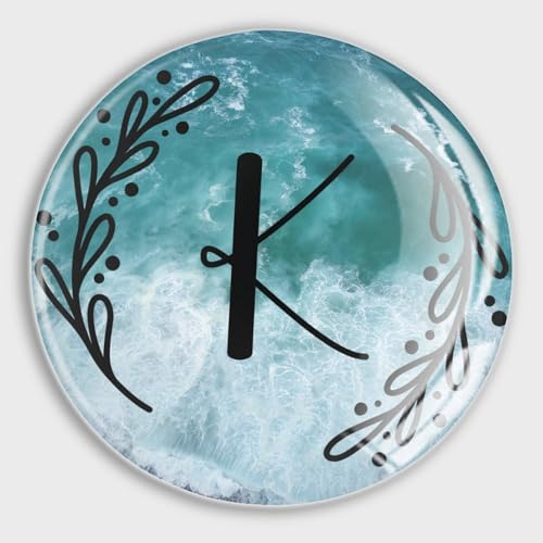 Aimants mignons pour réfrigérateur et tableau blanc avec initiale monogramme K - 2