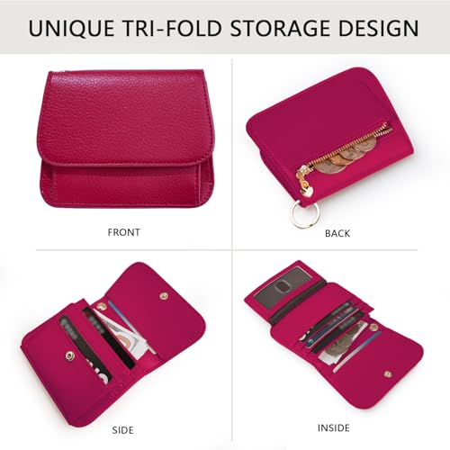 Image of Keychain Wallet for Women,RFID Wristlet Wallet with Beaded Strap