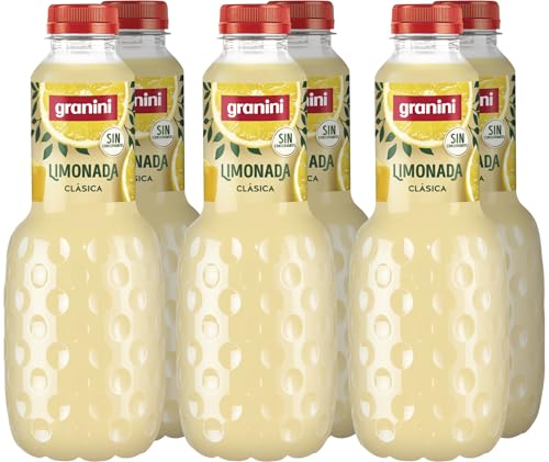 Granini - Limonada Bebida de Limón a partir de Zumo de limón Pack 6 x 1L Clásicos