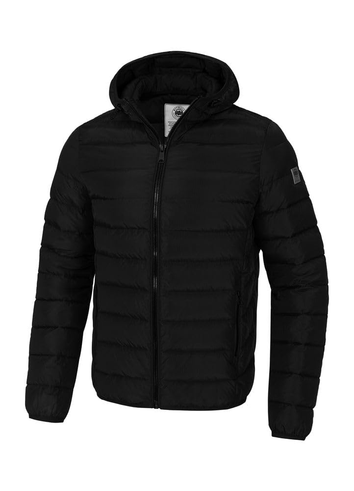 PITBULL - Winterjacke Herren mit Kapuze Seacoast III, Jacke Männer mit Reißverschluss, Bequeme Seitliche Taschen, Steppjacke, Herren Jacken Perfekt für Winter