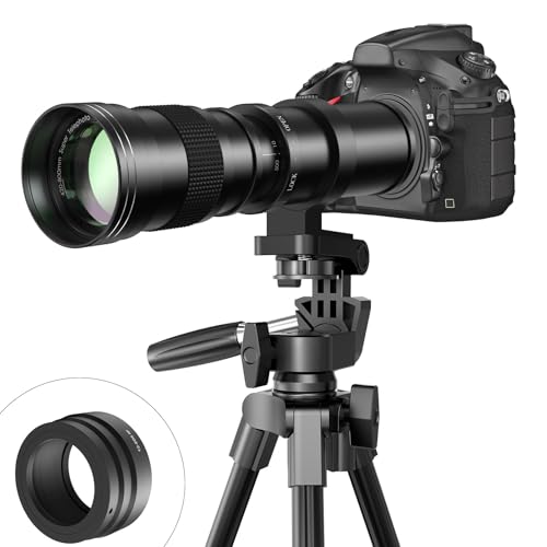 Image of RF 420-800mm F8.3 Telephoto Zoom Lens(MF) + T-Mount for Canon EOS R6 Mark II /R5 Mark II /R5 /R3 /R7 /R8 /R10 /RP /R6 /R50 /R1 /R5 C /R50 V /R100 /R /Ra - Manual Focus Mirrorless Cameras Lens(RF Mount)