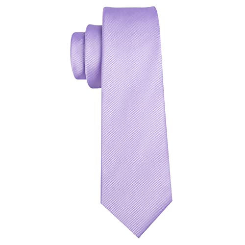 Image of Barry.Wang Plain Men Silk Ties Extra Long Satin Necktie for Wedding Business Handkerchief Cufflinks Set Solid Colors
