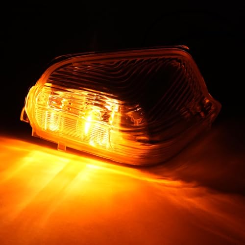 HECASA Side Mirror Light Compatible with 2006-2021 Mercedes Benz Sprinter W906 Volkswagen Crafter Turn Signal Indicator Marker Lights w/Bulbs Replacement for 0018229120,0018228720,A0008201277 Pair by HECASA - Image 5
