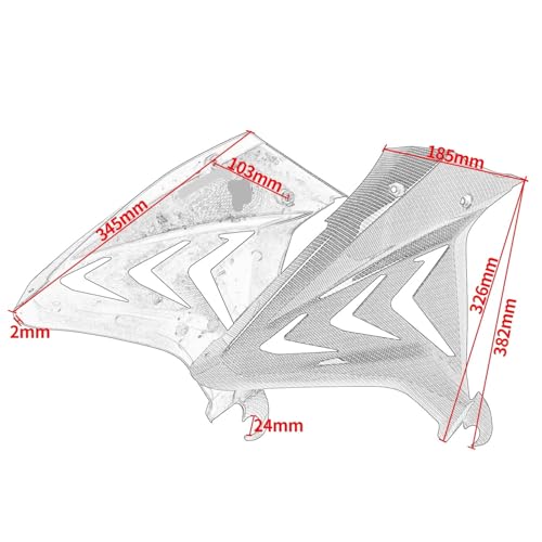 Spoiler d'injection CBR 650R panneau capot latéral de siège - 7